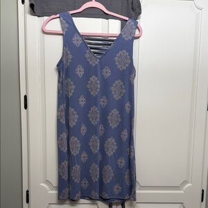 Pink Republic Blue and White Patterned Mini Dress